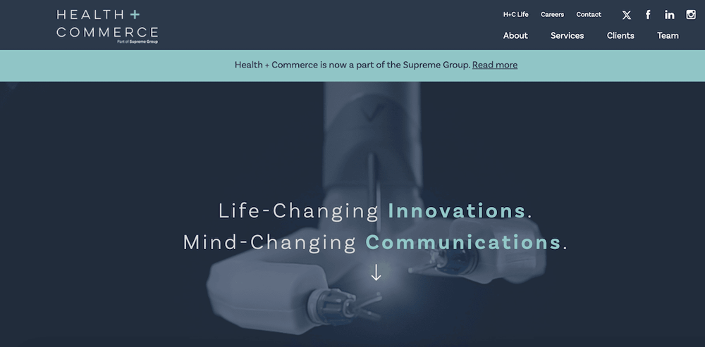 Health+Commerce Life Science Marketing