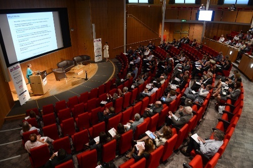 Dr Windham-Bannister addresses the audience at ON Helix 2016 