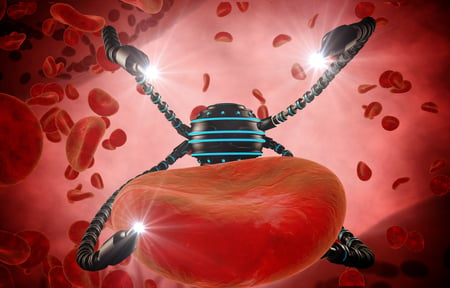 Nanobots delivering drugs to their targets