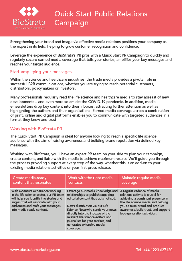 BioStrata Quick Start PR Progam-2